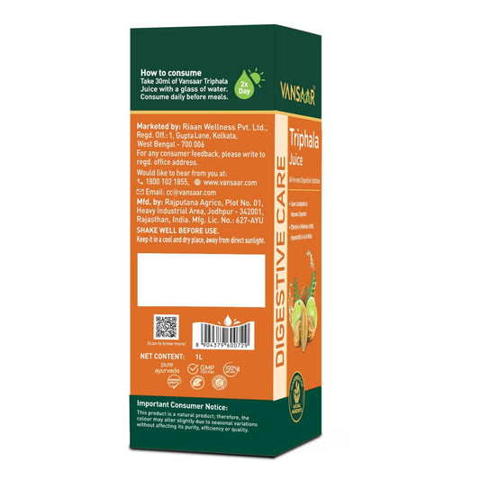 Triphala Juice - 1L | All-in-one Digestive Care Solution