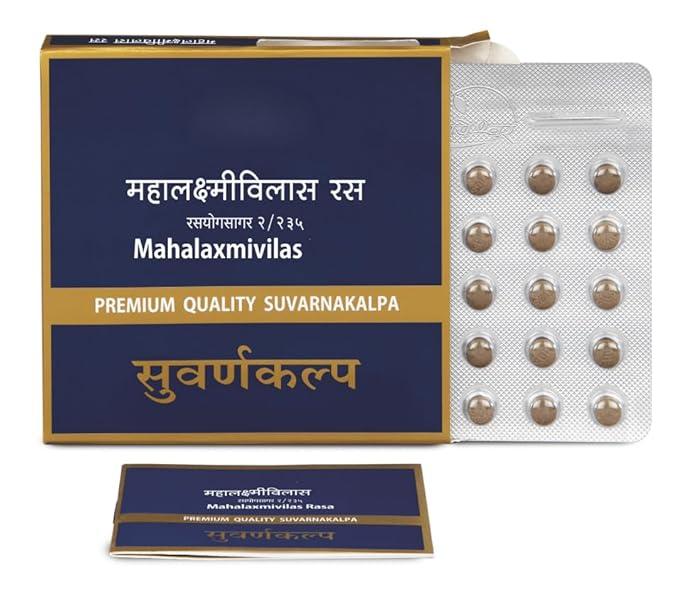 Dhootapapeshwar Mahalaxmivilas Rasa Premium Quality Suvarnakalpa Tablets - 10 Tabs