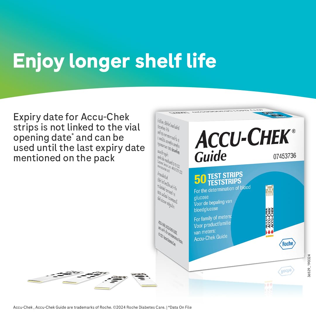 Accu-Chek Guide Strips Pack of 50 (White)