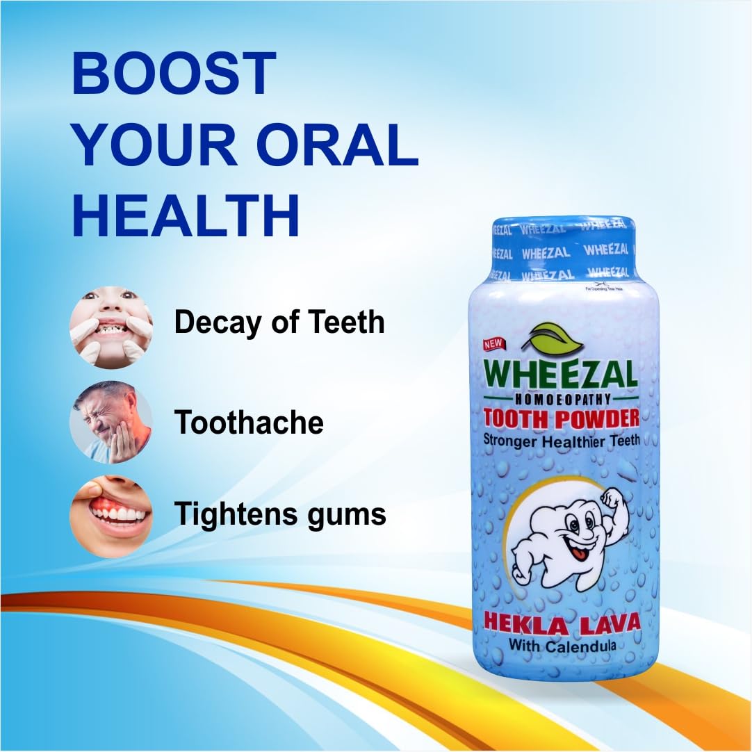 Wheezal Hekla Lava Tooth Powder - 100 gm