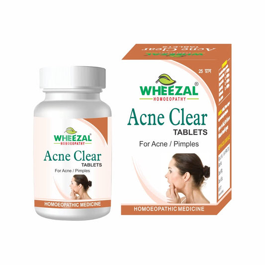 Wheezal Homeopathy Acne Clear Tablets - 25 gm
