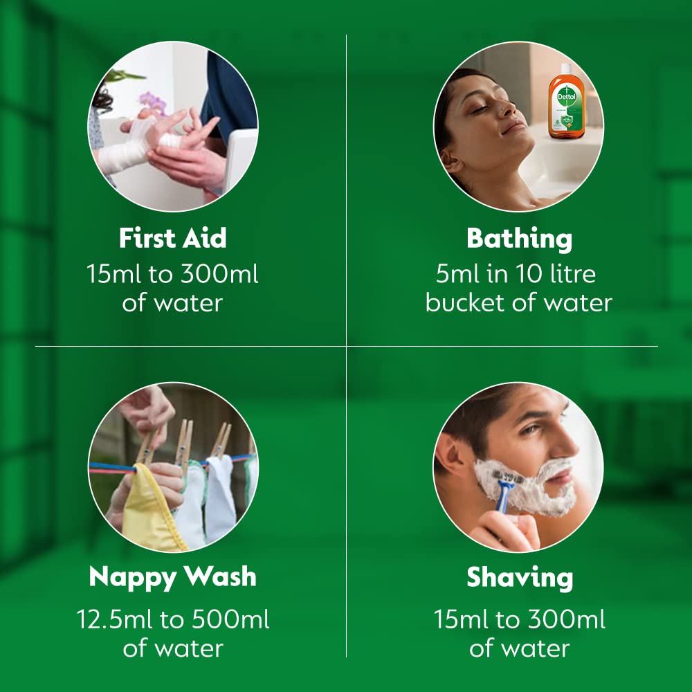 Dettol Antiseptic Liquid for First Aid , Surface Disinfection and Personal Hygiene , 250ml