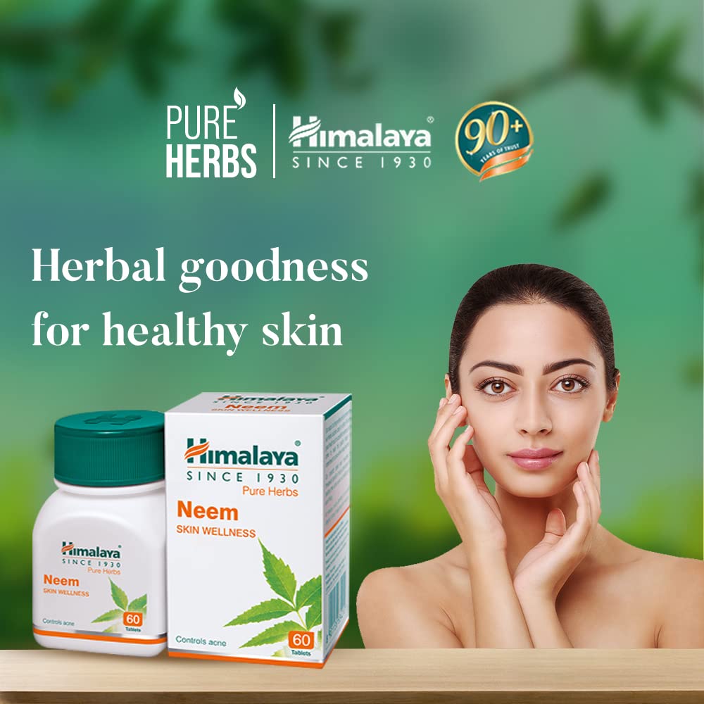 Himalaya Wellness Pure Herbs Neem Skin Wellness - 60 tabs - Pack of 1