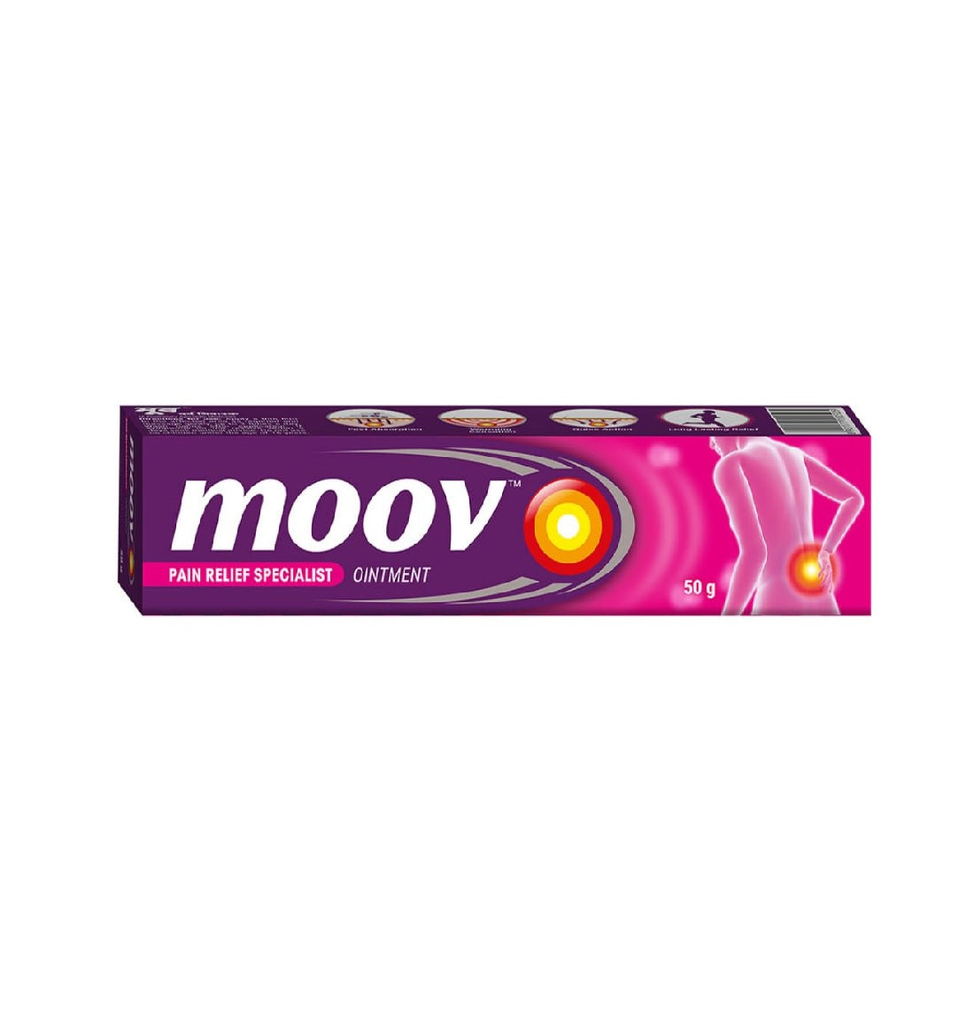 Moov Fast Pain Relief Cream - 50g | Suitable for Back Pain, Muscle Pain, Joint Pain, Knee Pain | 100% Ayurvedic Formula