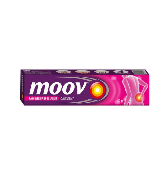 Moov Fast Pain Relief Cream - 50g | Suitable for Back Pain, Muscle Pain, Joint Pain, Knee Pain | 100% Ayurvedic Formula