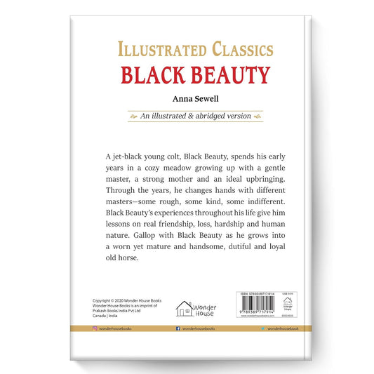 Black Beauty: Illustrated Abridged Children Classics English Novel With Review Questions (Hardback)