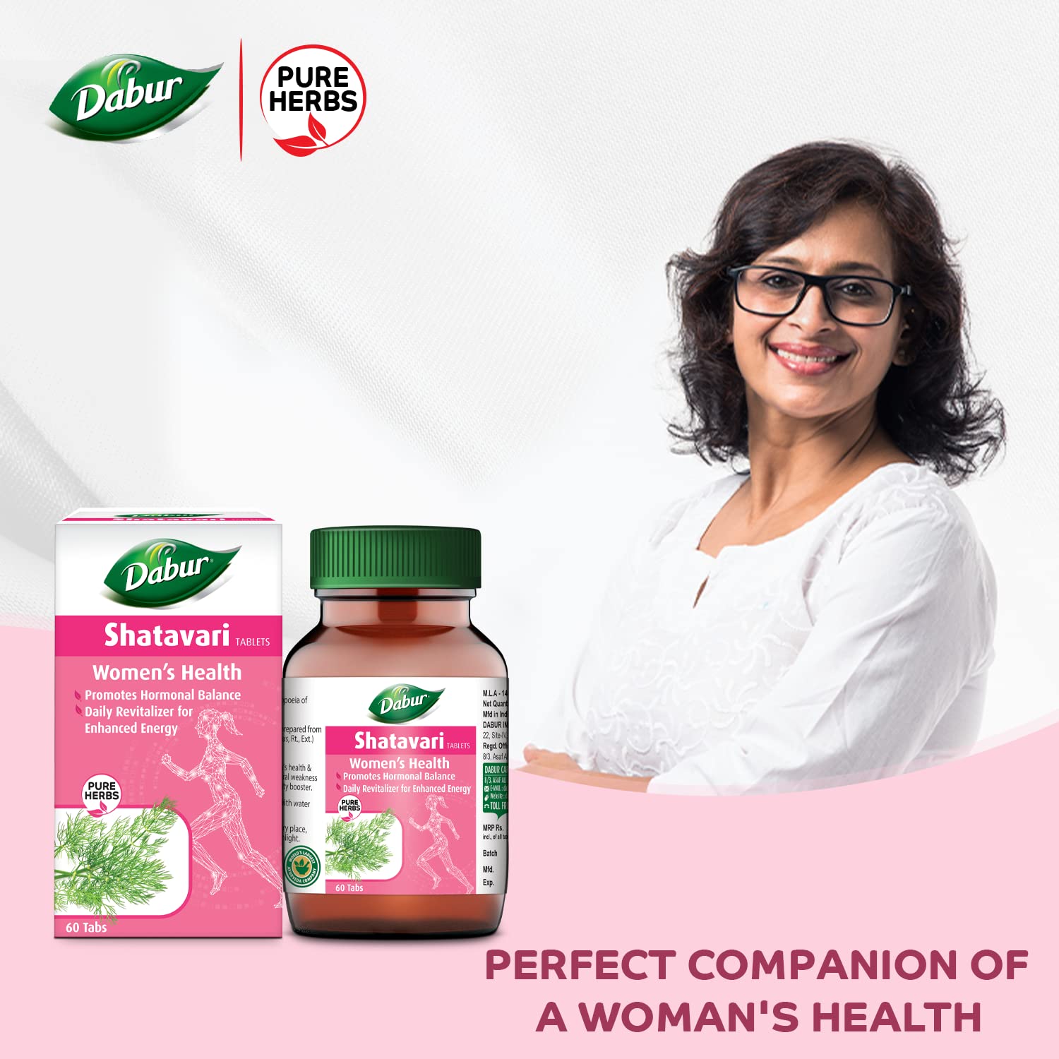 Dabur Shatavari Tablets For Women's Health - 60 tabs