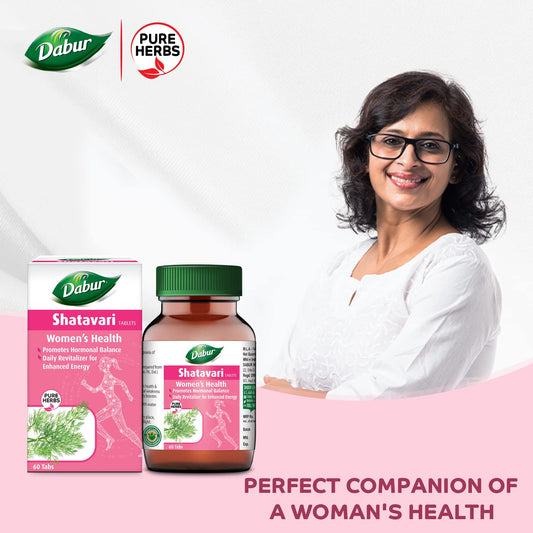 Dabur Shatavari Tablets For Women's Health - 60 tabs