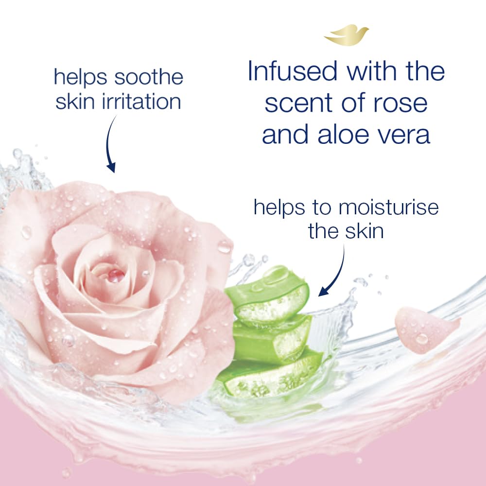 Dove Body Wash- Soothing Rose & Aloe Vera Body - 1000 ml - Pack of 1