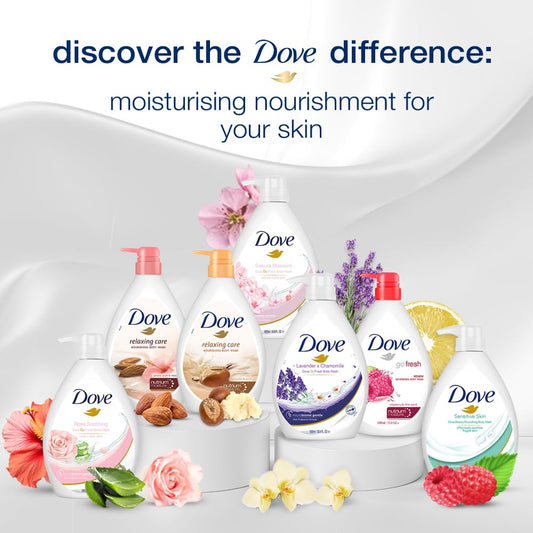 Dove Body Wash - Renew Raspberry & Lime Scent Nourishing - 1000 ml - Pack of 1