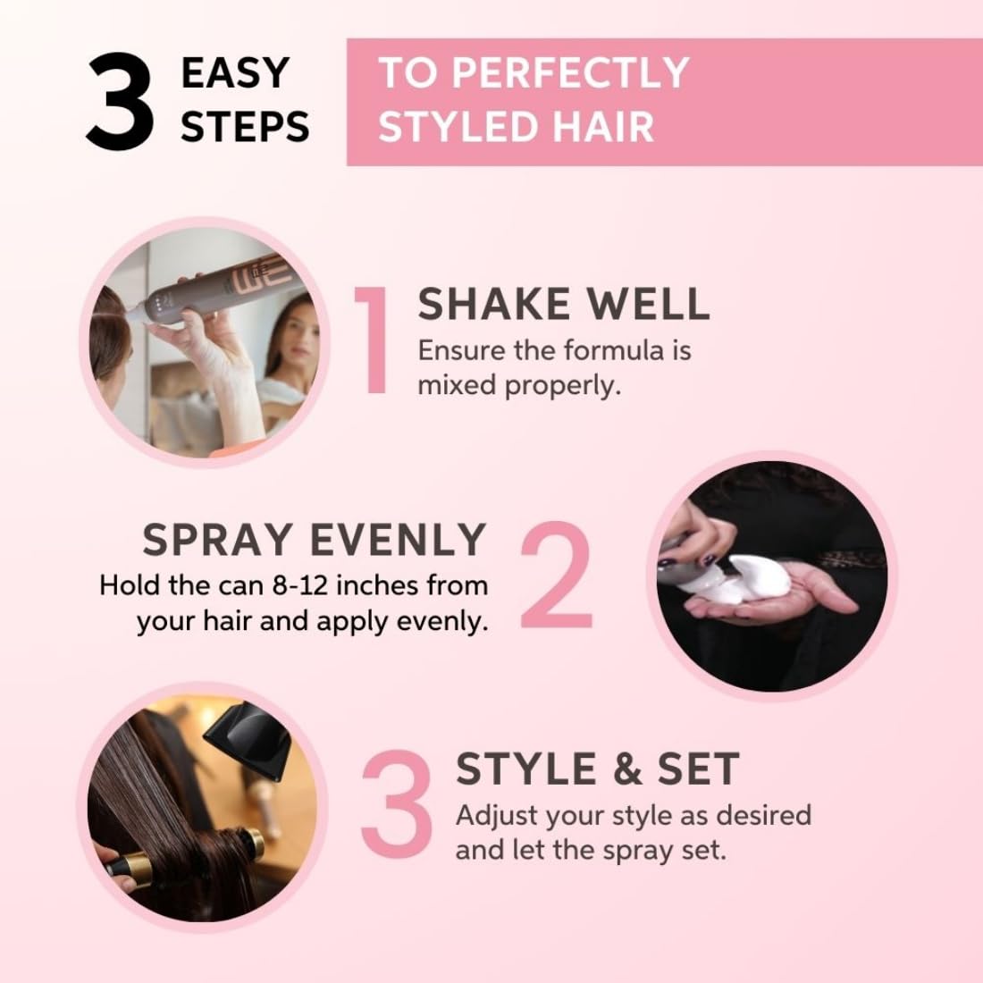 Wella Professionals EIMI Mistify Me Strong Hair Spray For 24H Hold, Frizz Control & Fast-Drying Finish - 300 ml