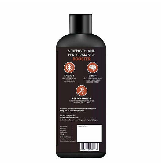 Dr. Morepen Muscle Food Raptor for Men 500ML | Ayurvedic Strength & Energy Support | Shilajit, Ashwagandha, Safed Musli, Gokhru, Arjun, Draksha & Honey | Helps Maintain Energy & Recovery