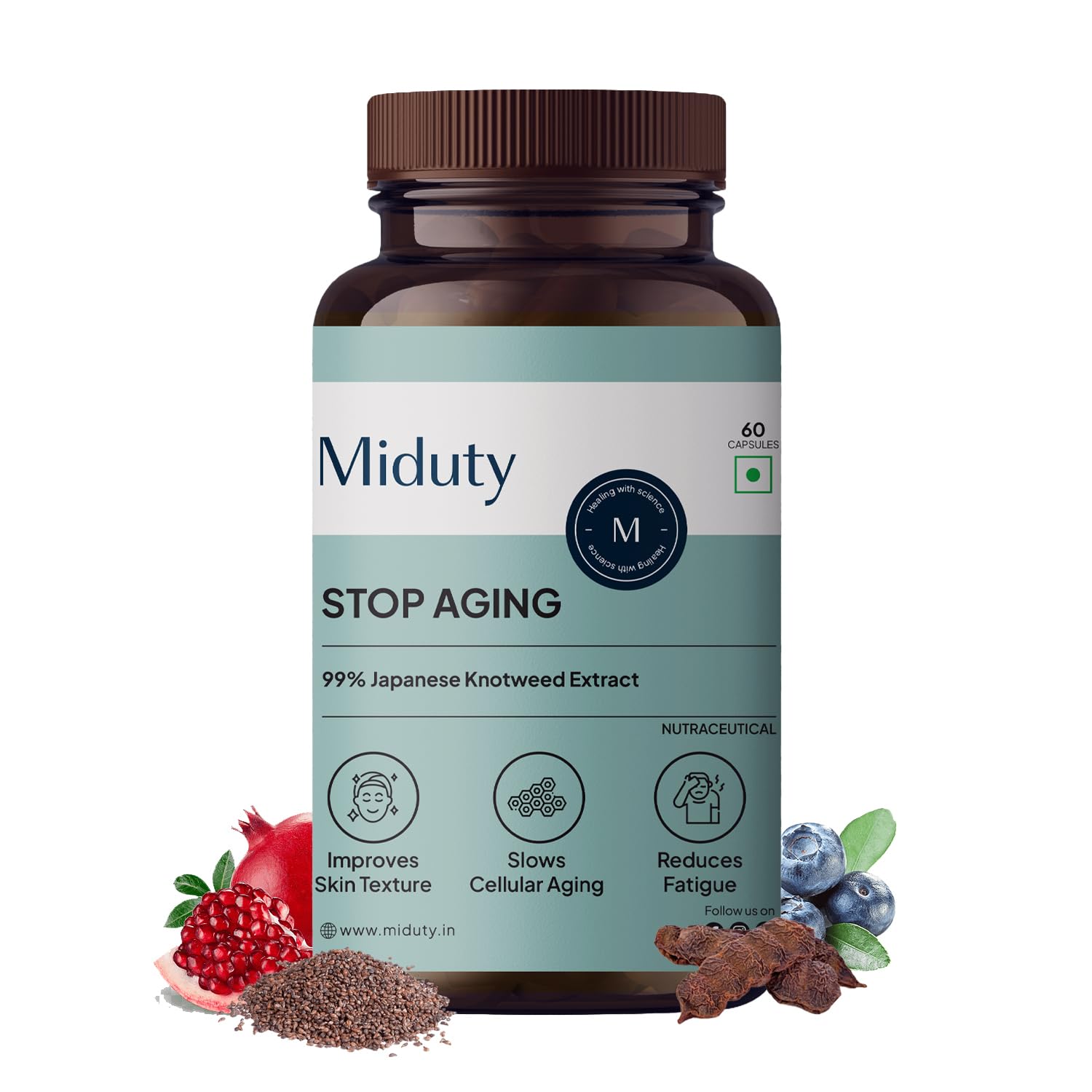 Miduty by Palak Notes Stop Aging Capsules - 60 caps