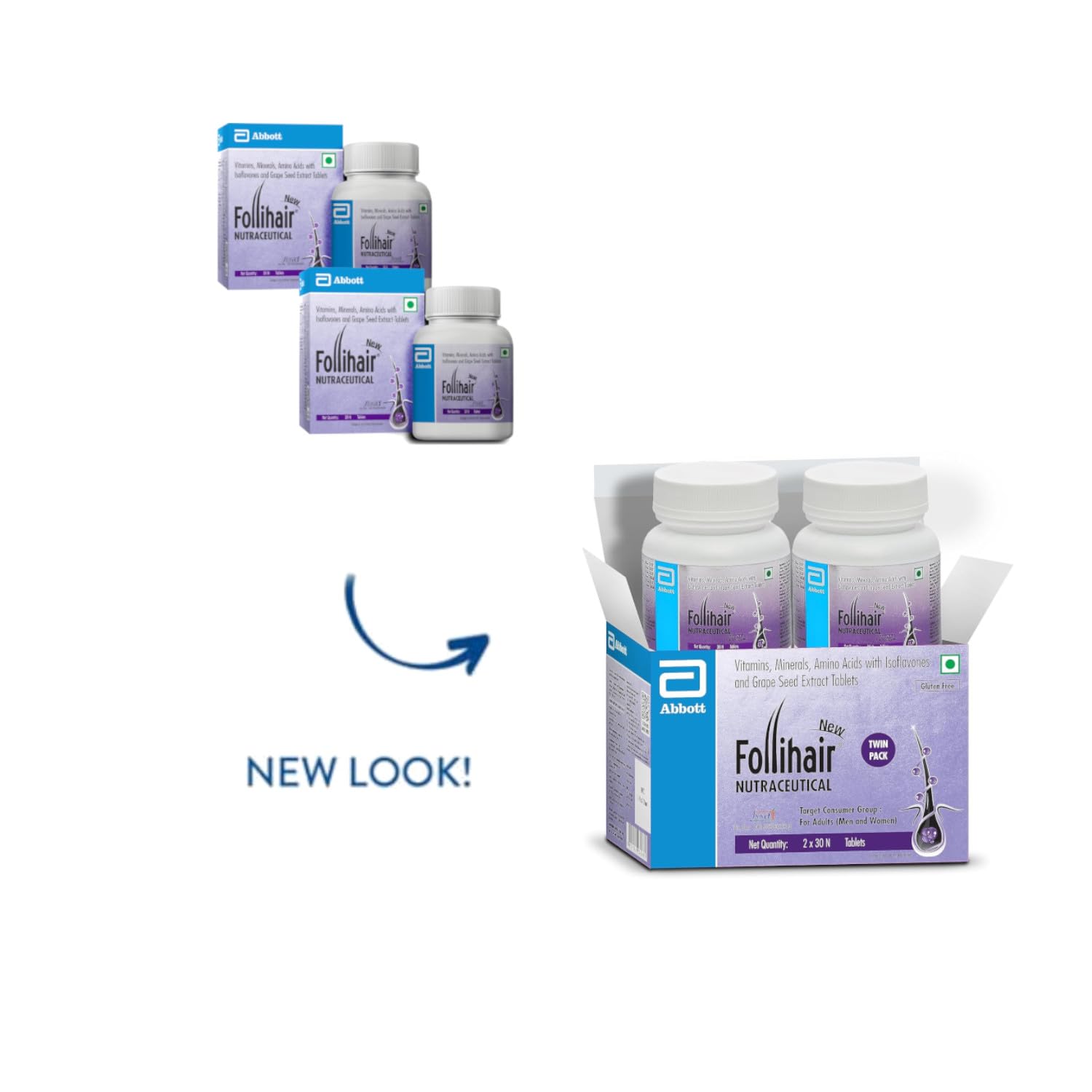 Follihair Tab-30 Abbott