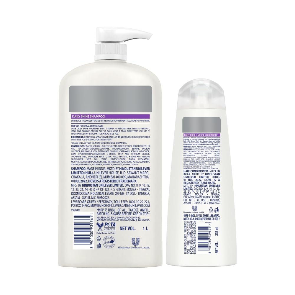 Dove Hair Shine Restoration Shampoo & Conditioner Combo - combo