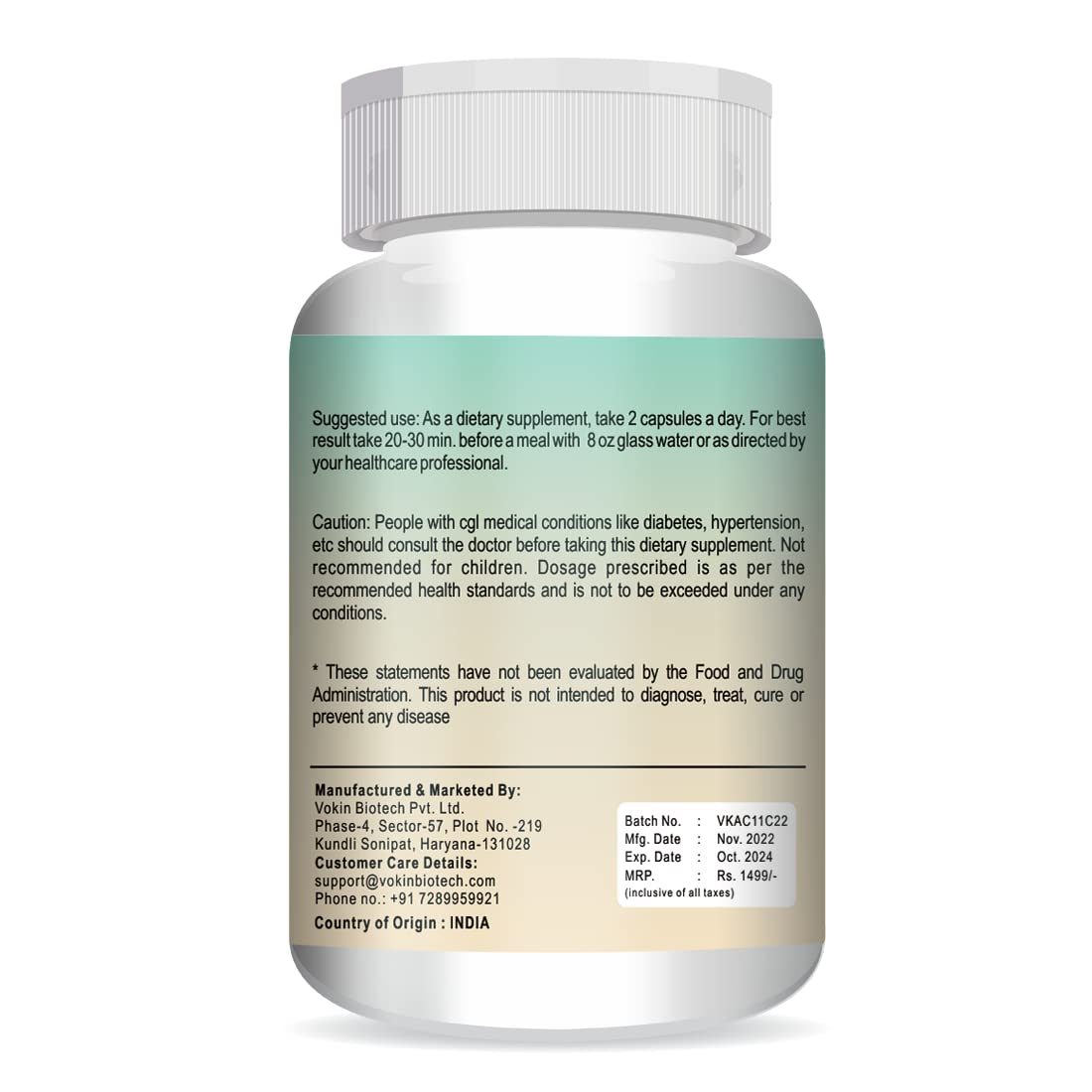 Vokin Biotech Keto Extreme Ketogenic Weight Loss Formula with Garcinia Cambogia Extract Fat Burner