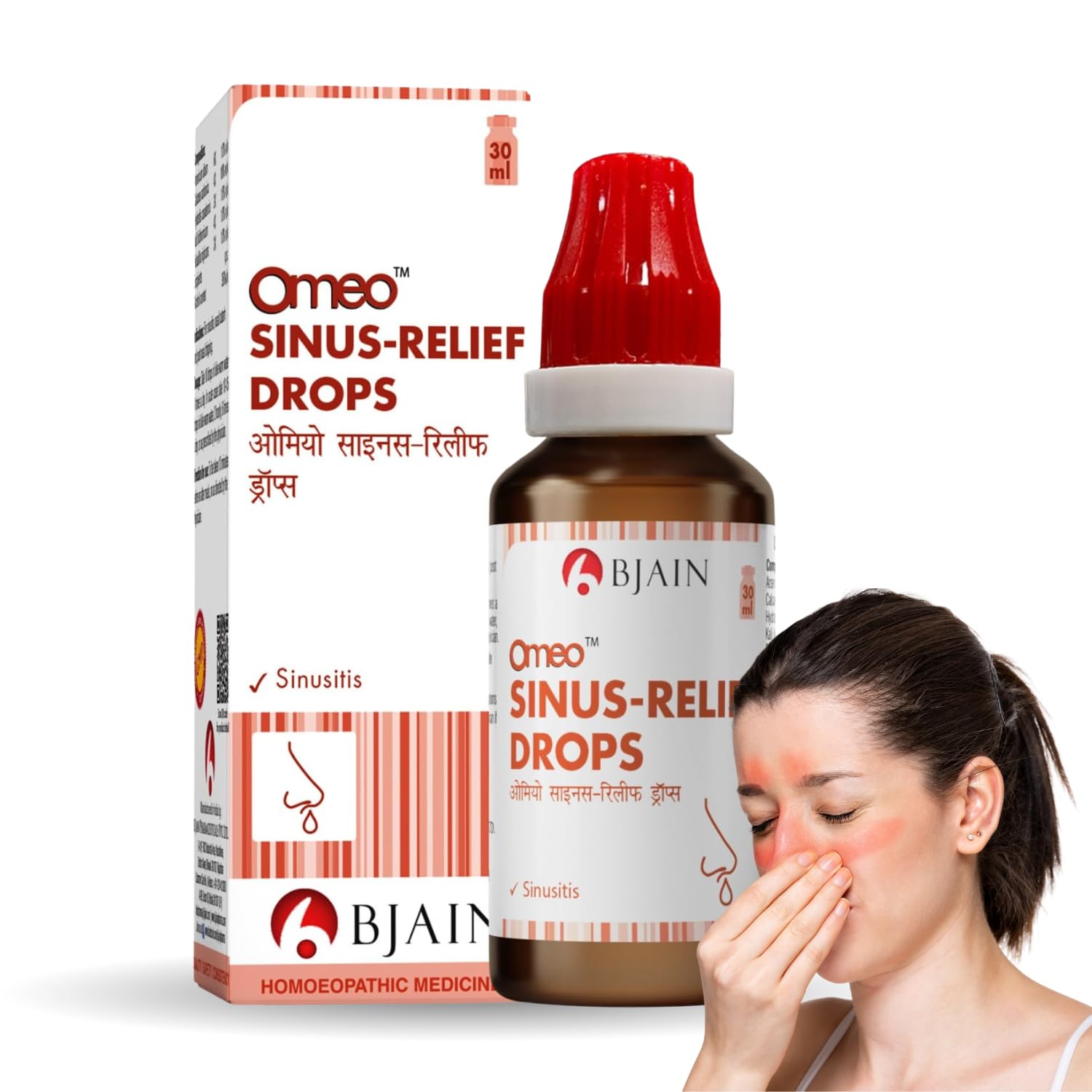 Bjain Homeopathy Omeo Sinus-Relief Drops - 30 ML