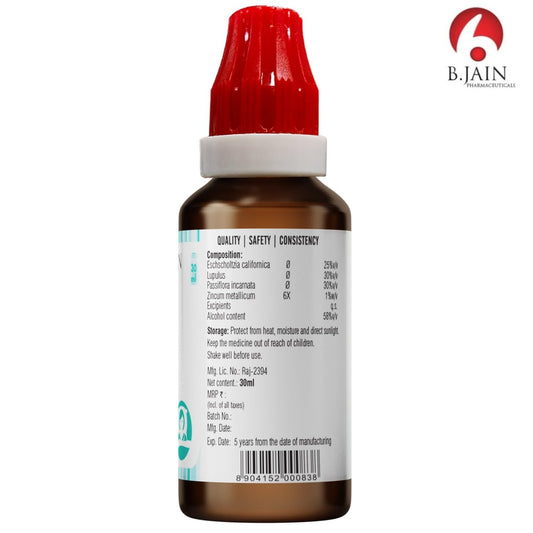 Bjain Homeopathy Omeo Sleep Drops - 30 ML