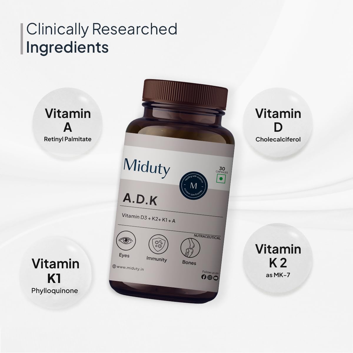 Miduty by Palak Notes A.D.K Capsules - 30 caps