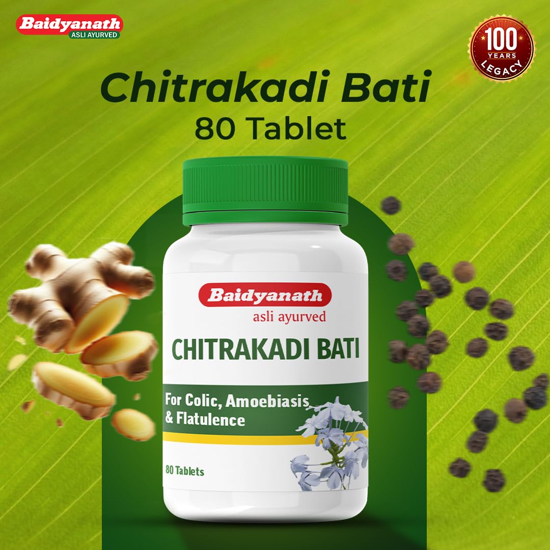 Baidyanath Chitrakadi Bati 80 Tablets