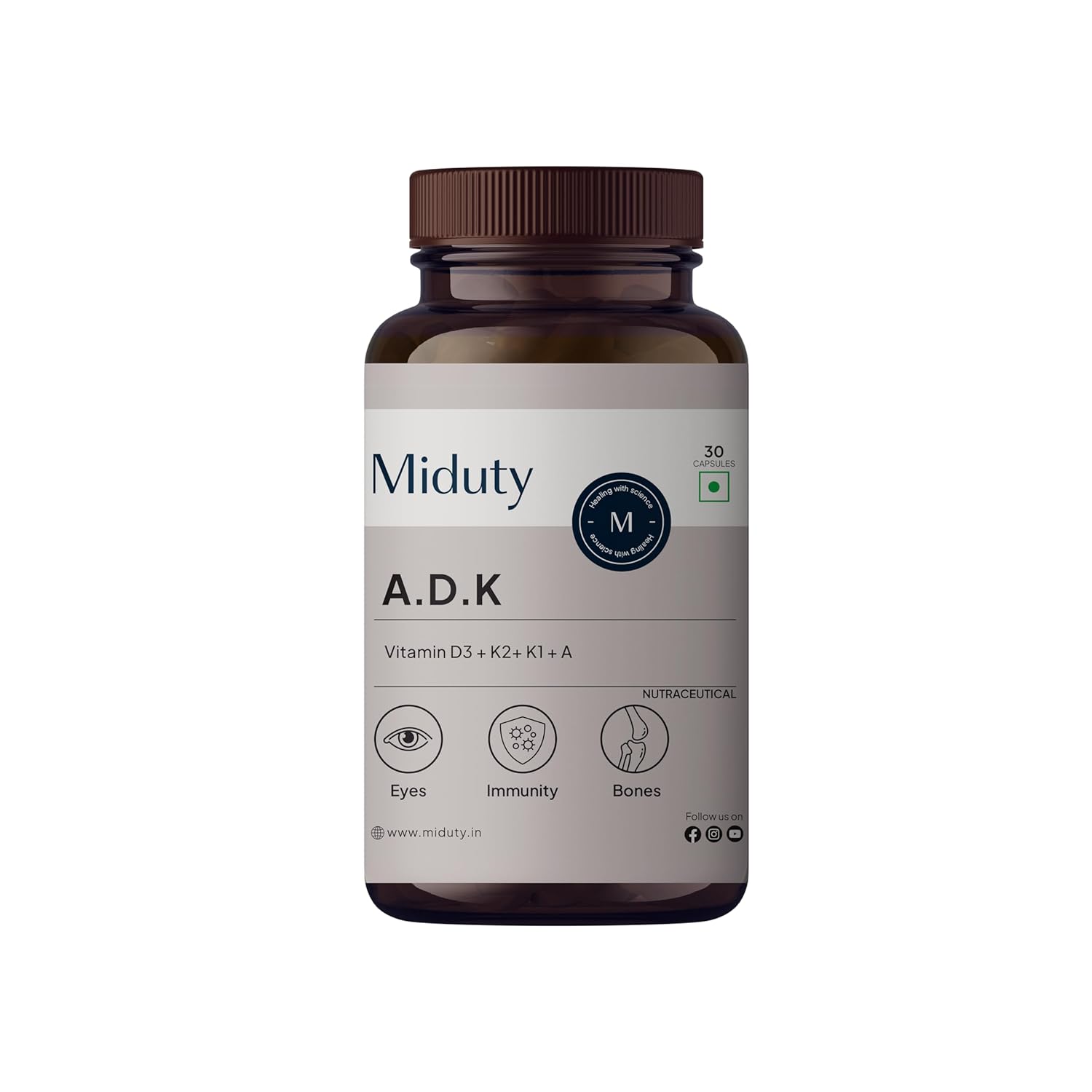 Miduty by Palak Notes A.D.K Capsules - 30 caps