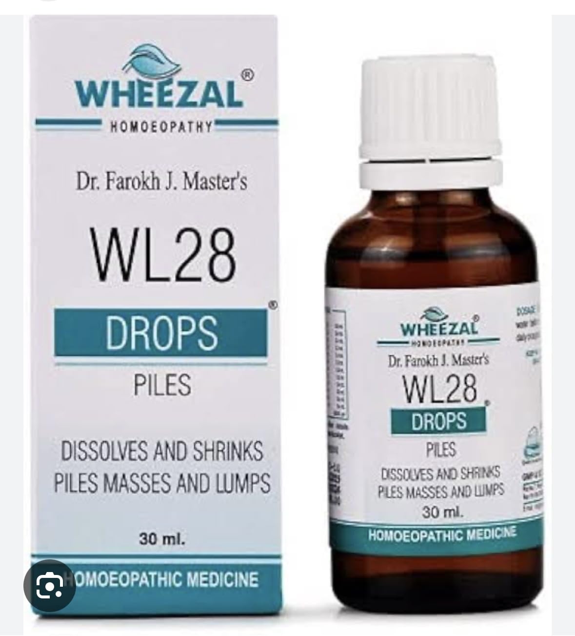 Wheezal Homeopathy WL-28 Piles Drops - 30 ml