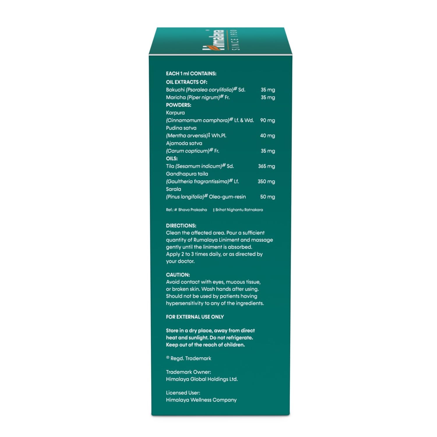 Himalaya Herbals Rumalaya Liniment Liquid (60 ml)