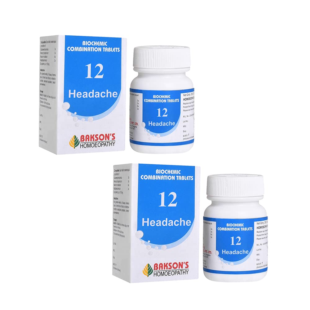 Bakson's Homeopathy Biochemic Combination 12 Tablets - 25 gm