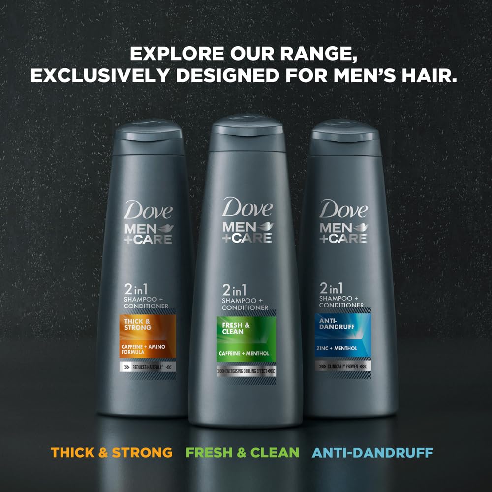 Dove Men +Care Fresh & Clean 2 In 1 Shampoo + Conditioner - 340 ml