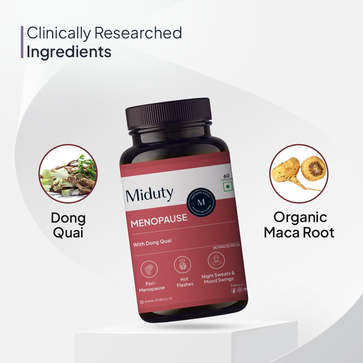 Miduty by Palak Notes Menopause Capsules - 60 caps