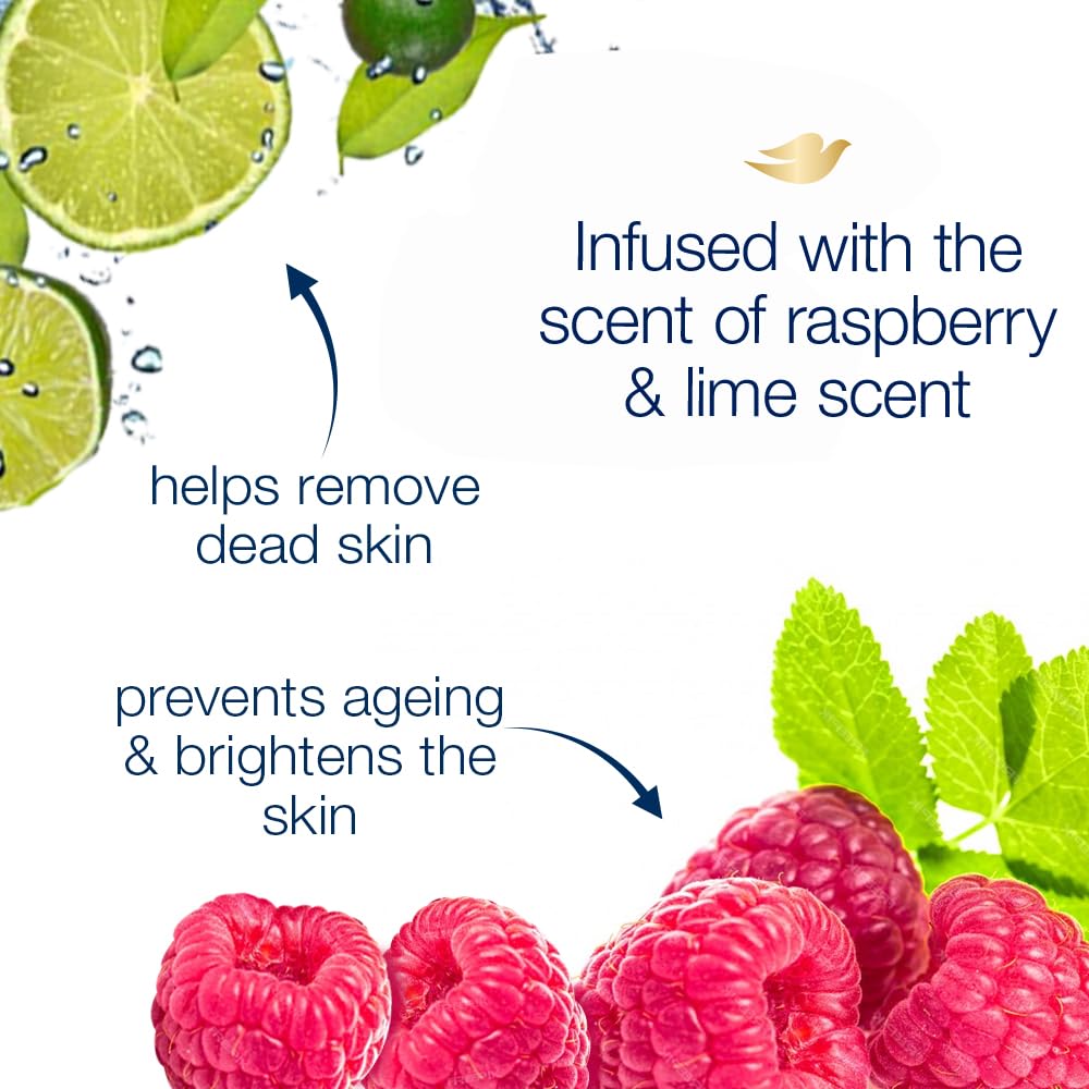 Dove Body Wash - Renew Raspberry & Lime Scent Nourishing - 1000 ml - Pack of 1