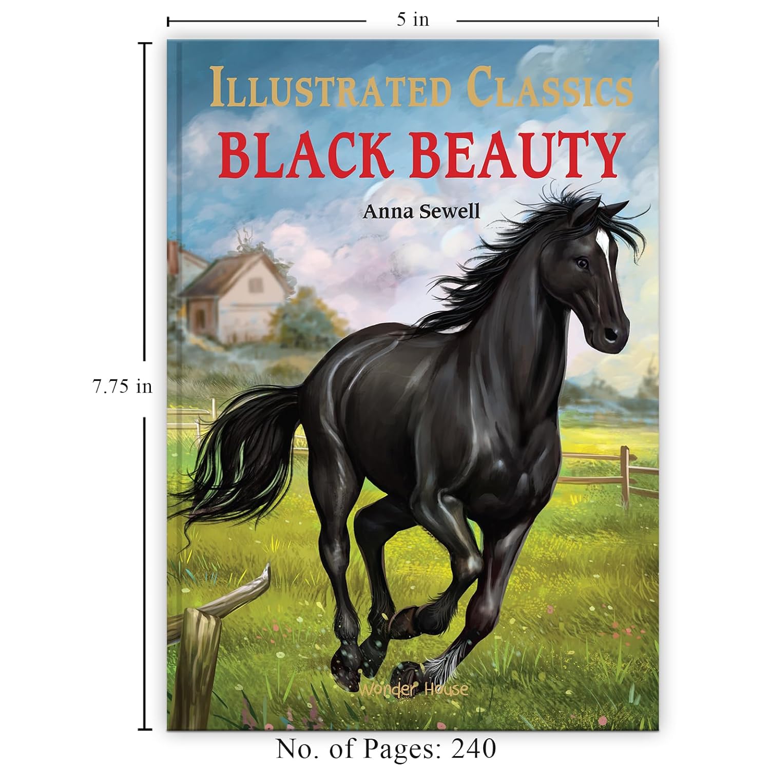 Black Beauty: Illustrated Abridged Children Classics English Novel With Review Questions (Hardback)