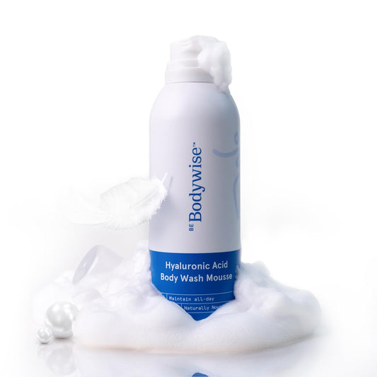 BeBodywise 1% Hyaluronic Acid Body Wash Mousse for Dull & Dehydrated Skin - 200 gm