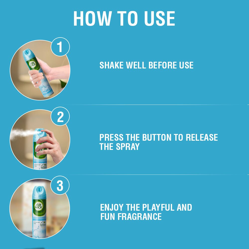 Airwick Room Air Freshener Spray - Cool Water & Aloe Vera, 245 ml