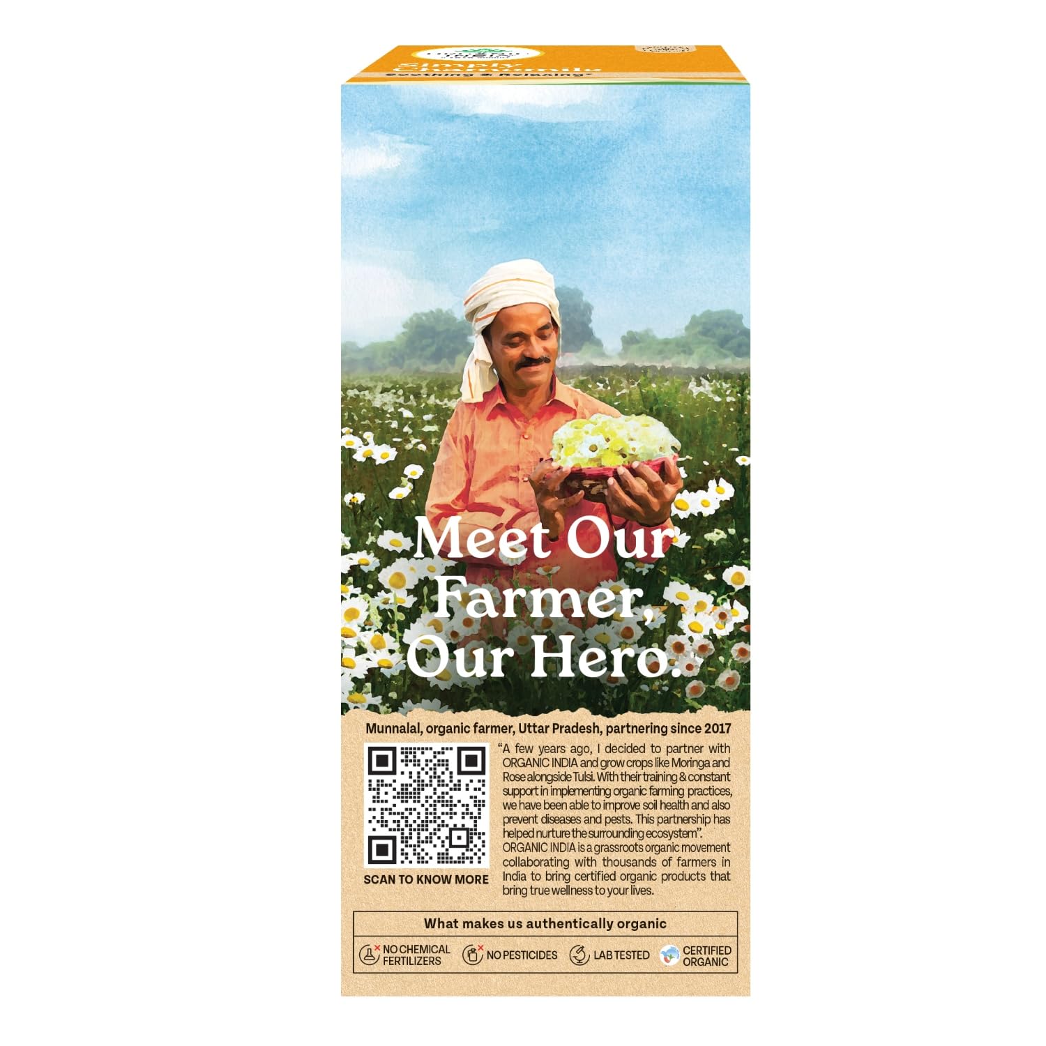 Organic India Simply Chamomile Infusion, 25 Tea Bags