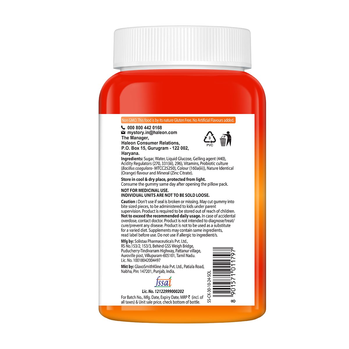 Centrum Kids, World's No.1 Multivitamin with Probiotics, Vitamin C & 11 other nutrients for Immunity, Healthy Digestion & Eye Health (Veg)- 30 Gummies