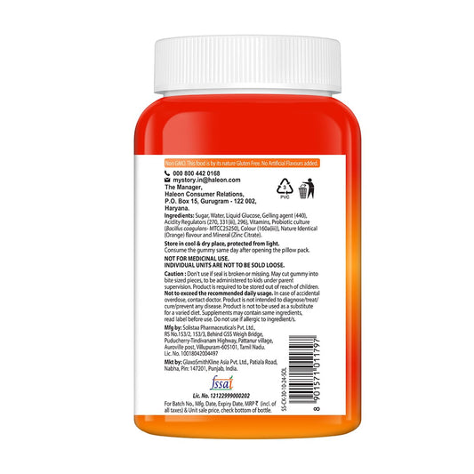 Centrum Kids, World's No.1 Multivitamin with Probiotics, Vitamin C & 11 other nutrients for Immunity, Healthy Digestion & Eye Health (Veg)- 30 Gummies