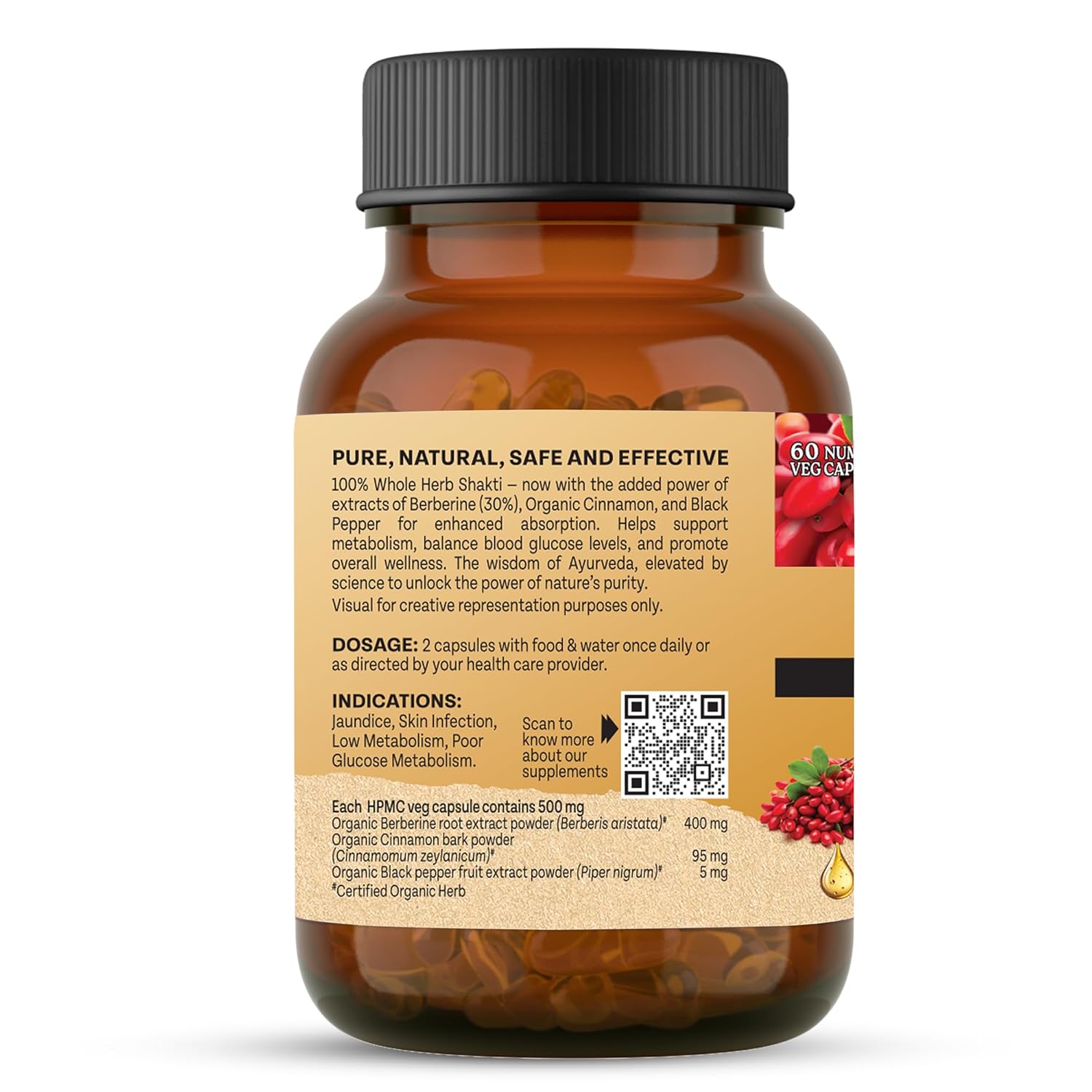 Organic India Berberine Advance Capsules - 60 caps