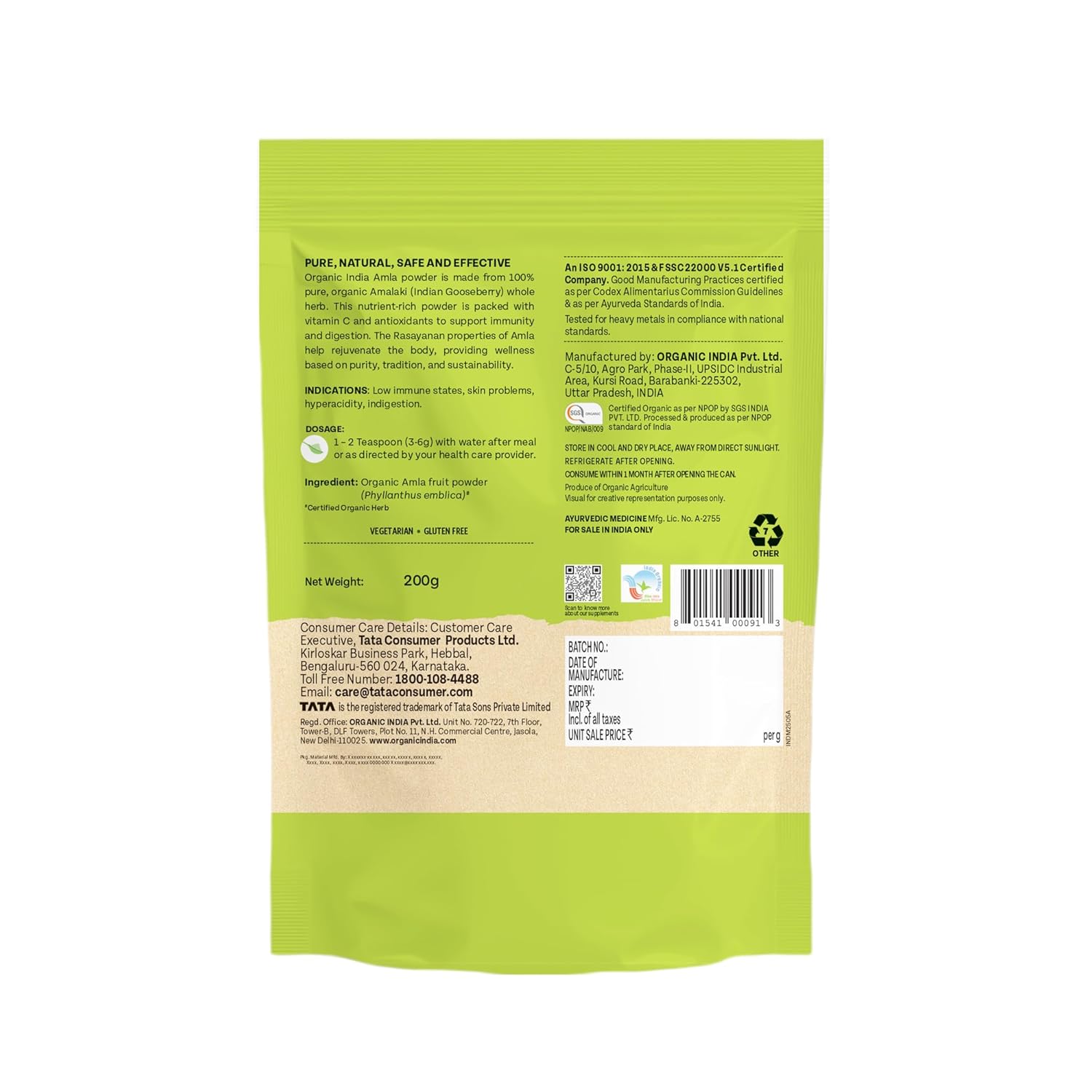 Organic India Amla Powder | 200g