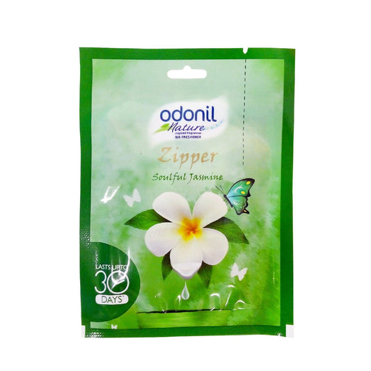 Odonil Nature Zipper Air Freshener - Soulful Jasmine, 10g Pack
