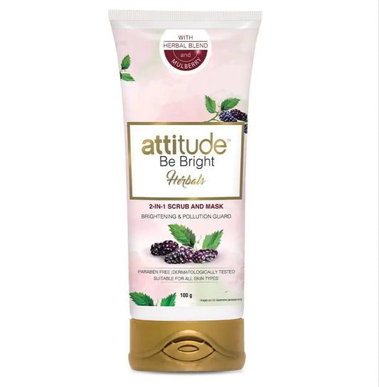 Amway Attitude Be Bright Herbals 2-in-1 Scrub and Mask 100gm