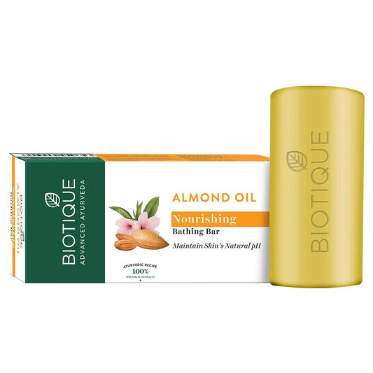 Biotique Bio Almond Oil Nourishing Bathing Bar - 150 gm