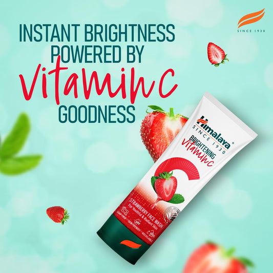 Himalaya Herbals Brightening Vitamin C Strawberry Face Wash - 50 ml
