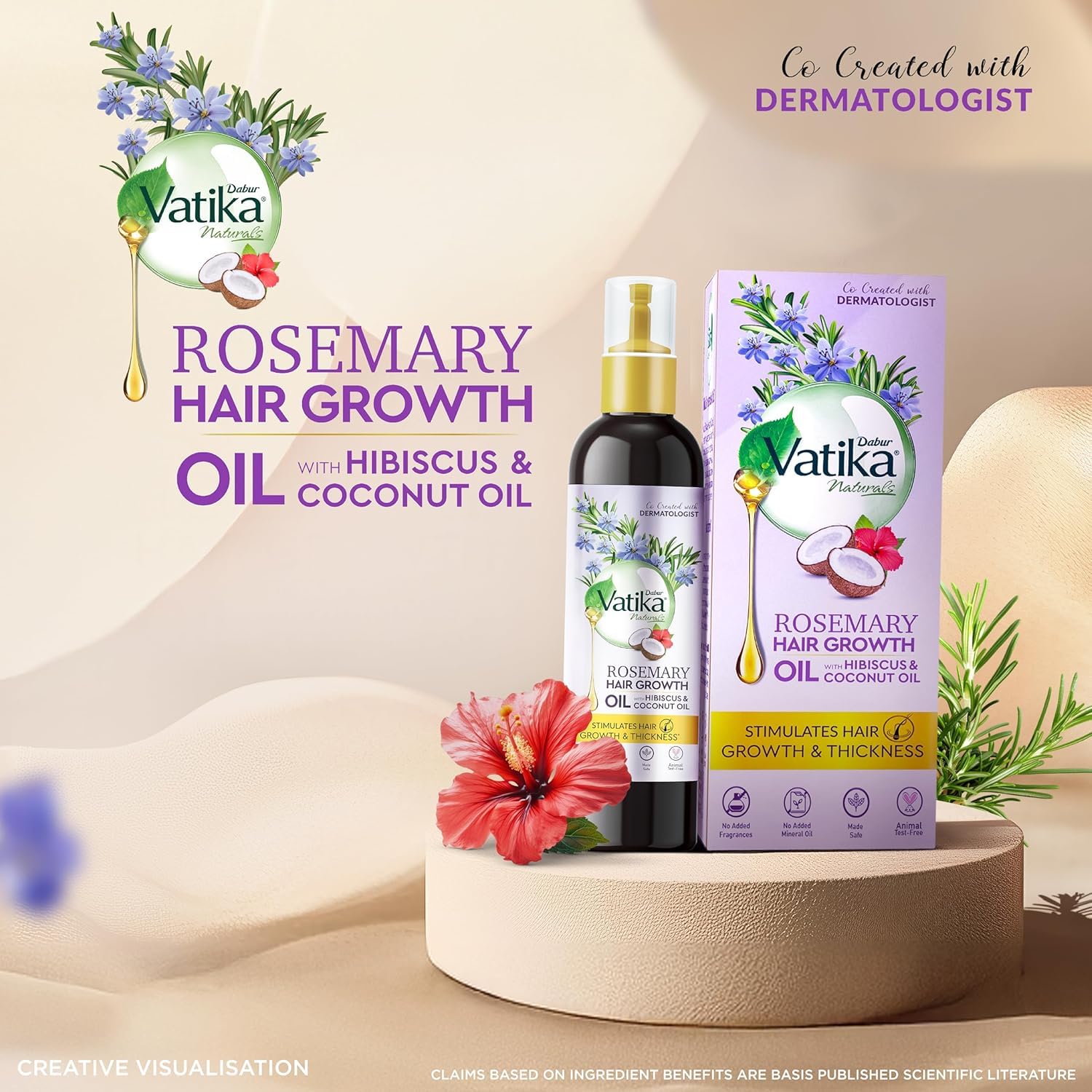 Dabur Vatika Naturals Rosemary Hair Growth Oil - 200 ml
