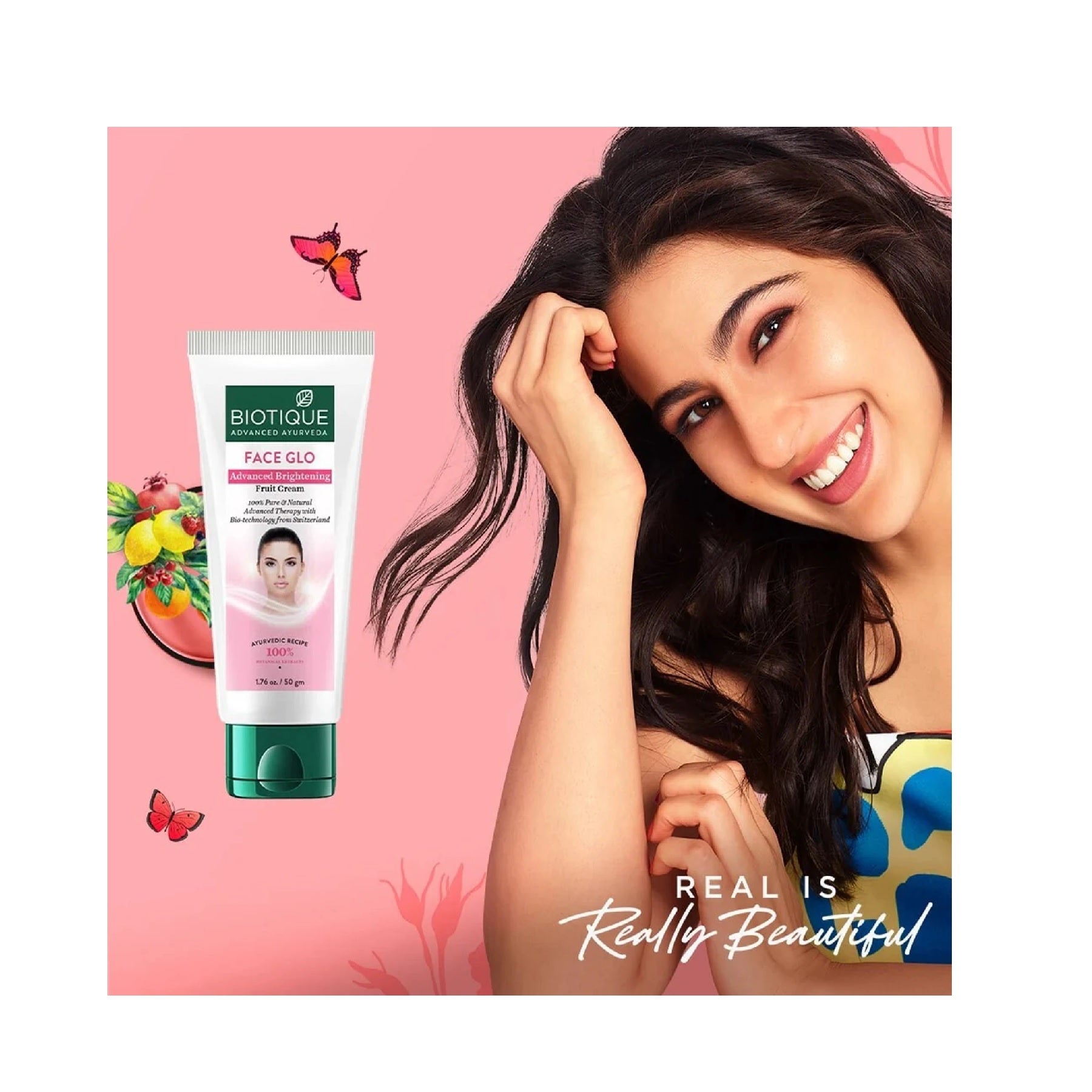 BIOTIQUE Face glo advanced brightening fruit cream (50 g)