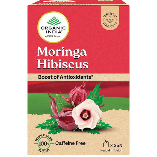 Organic India Moringa Hibiscus Infusion, 25 Tea Bags
