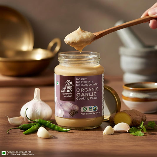 Pure & Sure Organic Garlic Paste - 150 gm