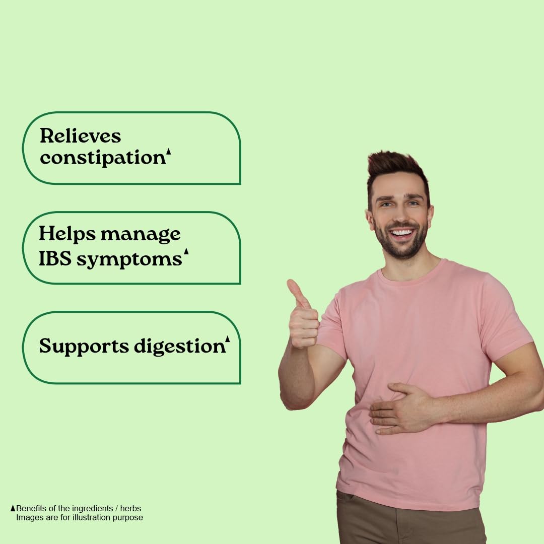 Organic India Bowelcare - 60 Veg Capsules | Eases Constipation & Bowel Movement