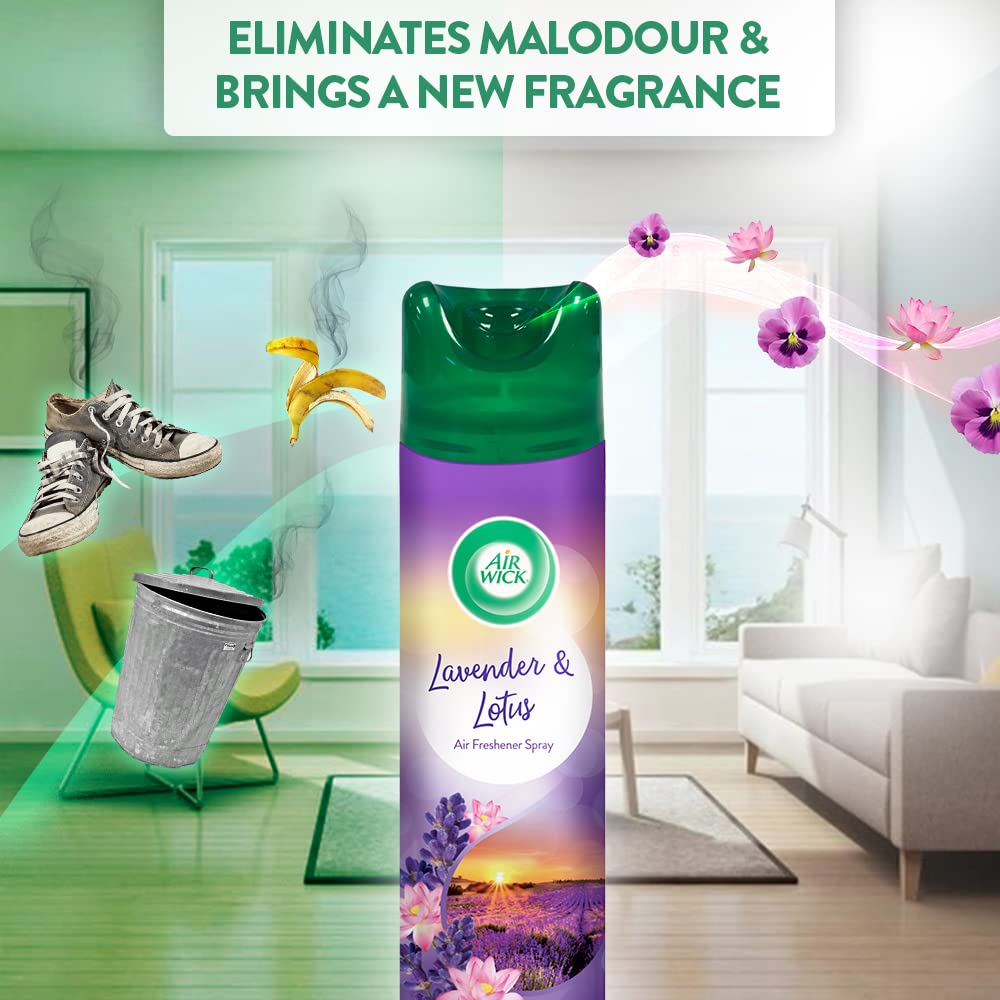 Air Wick 245 ml - Lavender & Lotus, Room Air Freshener Spray