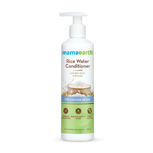 Mamaearth Rice Water Conditioner With Rice Water and Keratin - 250 ml